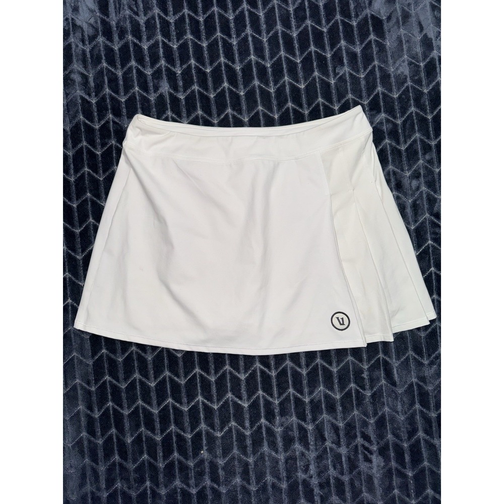 Vuori Women All The Form White Skort skirt Short Size Large